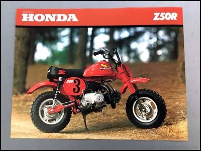 1980 Honda Z50R Mini Bike Motorcycle 1-page Vintage Sales Brochure Spec Sheet • $47.96