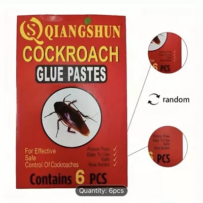 Cockroach Glue Traps Cockroach Killer Glue- 12 Pieces No Chemicals • £5.49