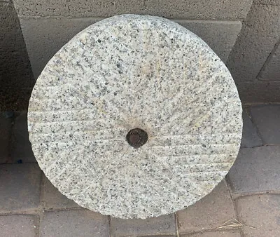 Antique Granite Mill Stone Millstone  14  X 4  • £582.90