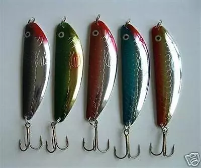 5 NEW Assorted Spoon Metal Fishing Lure Bait Lot 3.75  • $12