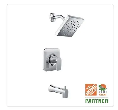 MOEN Genta Single-Handle 1-Spray Tub And Shower Faucet In Chrome (+ Valve) • $84.15