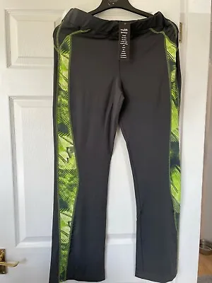 Women's Size 16 Magifit Sportswear - Lime/Grey Leggings/jogging/exercising Pants • £8.99