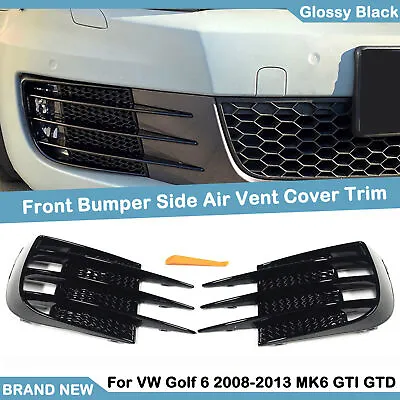 Front Fog Light Grill For VW Golf 6 2008 09-13 MK6 Volkswagen GTI GTD • $38