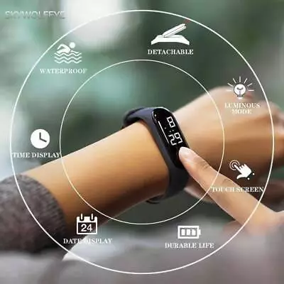 Unisex Waterproof Digital  LED Sports Watch Fashion Wrist Wear  • £3.99