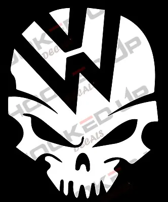 Skull For Volkswagen Vinyl Transfer Decal • $6.50