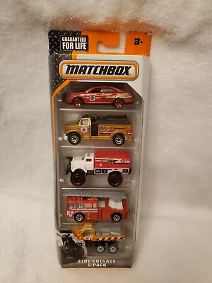 2016 Matchbox Fire Brigade 5 Pack Gift Set Trail Tracker-Highway Rescue Truck • $9.95