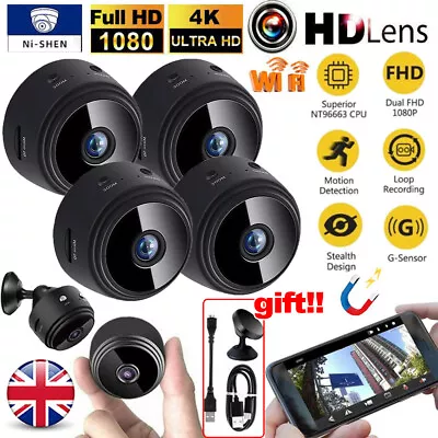 £4.49 • Buy Mini HD 1080P Wireless WIFI CCTV Camera Smart Home Security Night Vision Indoor
