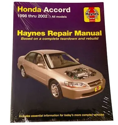 Haynes 42014 Repair Manual For Honda Accord 1998 - 2002 New Sealed • $29.99