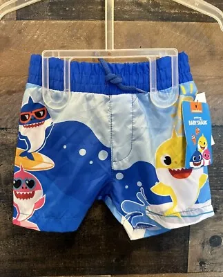 Baby Shark Boys Swim Trunks Multiple Size Swimsuit Brand New W Tags Ready 2 Ship • $7.99