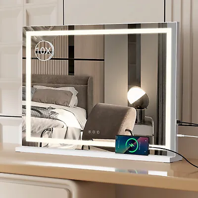 ELECWISH Make-up Mirror LED Lighting Dressing Table Mirror Rectangle Shape • $118.99