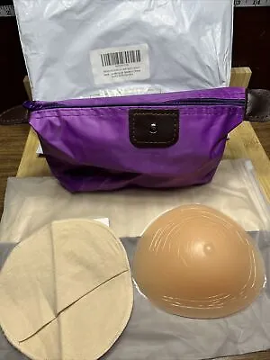 Silicone Breast Form Mastectomy Prosthesis Bra Insert Enhancer Pad SEALED • $14.79