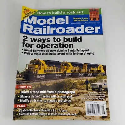 Model Railroader Magazine Aug 2009 Vol 76 No 8 Build For Operation Feed Mill • $4.99