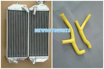 Yellow L&R Aluminum Radiator & Hose For 2000-2001 Suzuki DRZ400E Y K1 2000 2001 • $98