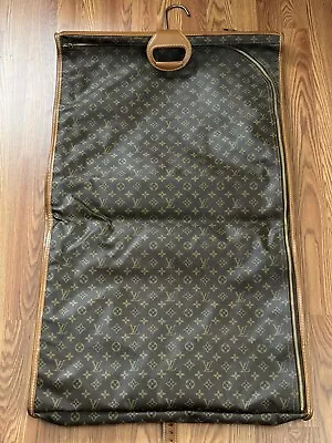 Louis Vuitton French CO Monogram Canavs Garment Bag VTG Folding Suitcase Luggage • $875