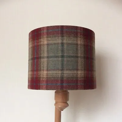 Handmade Drum Lampshade 30cmX 20cm Tartan • £40