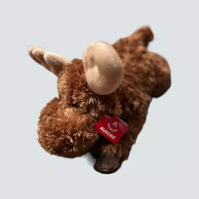 MOOSE 12  Plush Stuffed Animal Toy NEW Aurora NICE SOFT BROWN • $9.99