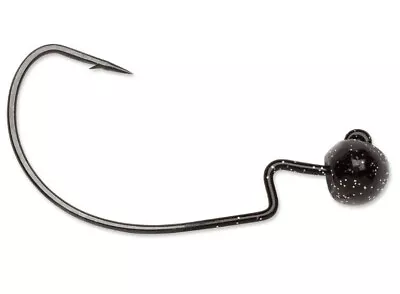 VMC Finesse Rugby Jig Head Black 3/16 Oz 4 Pack • $6.99