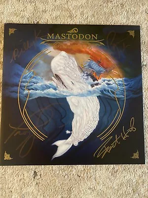 Mastodon Leviathan - Bone White Vinyl - Signed Autographed  • $199