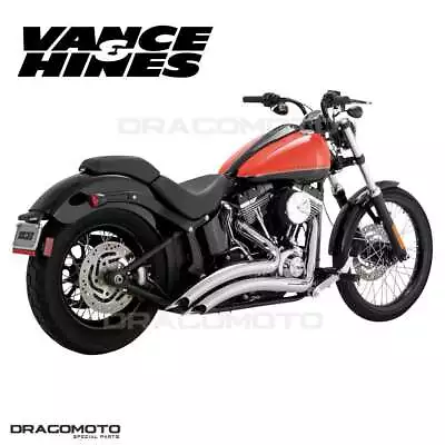 Harley FLS 1690 Softail Slim 2012-2016 26369 Full Exhaust Vance&Hines Big Rad... • $1207.76