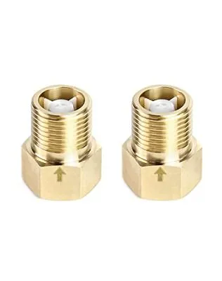 2pcs Brass Oneway Check Valve 1/2  Female To 1/2  Male Thread Of Backflow Preve • $11.75