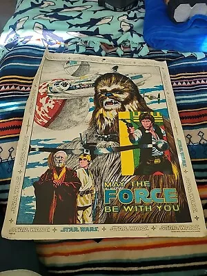  Vintage Star Wars 1978 Craft Master Dual Poster Art  May The Force..  No.19301 • $49.99