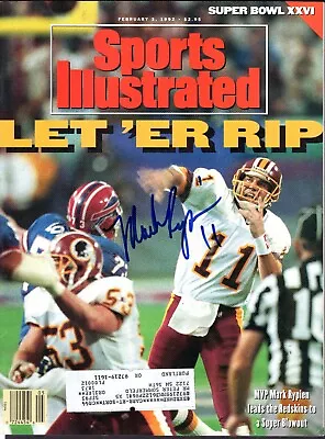 Mark Rypien Auto On Sports Illustrated Febuary  3 1992 Auto Mint Condition • $2.99
