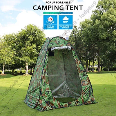 Pop Up Shower Tent Privacy Ensuite Change Room Toilet Flip Out Camping • $26.29