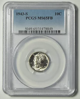 1943-S Mercury Dime PCGS MS-65 FB #78849 • $79