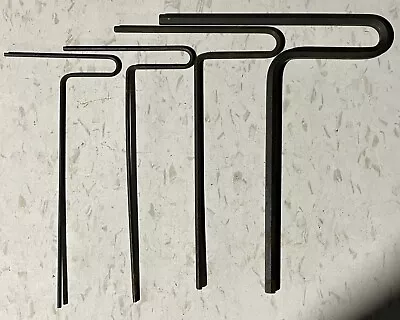 VINTAGE 4 Piece T-Handle Hex Key/Allen Wrench Set Marked Superior • $5