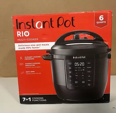 Instant Pot RIO 6 Quart 7-in-1 Pressure Cooker V6 -Used • $39.98