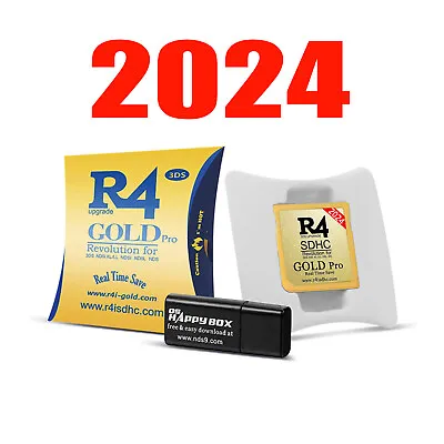 2024 R4 Gold Pro SDHC For 3DS/2DS/DS Revolution Cartridge With 32G 999 Game US • $19.99