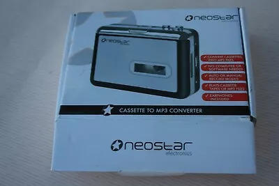 BNIB NEOSTAR ELECTRONICS CASSETTE TO MP3 CONVERTER USB- Original Boxed • £7