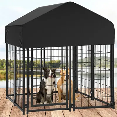 Extra Large Welded Wire Dog Kennel Pet Playpen Outdoor Heavy Duty Dog Crate Cage • $179.91