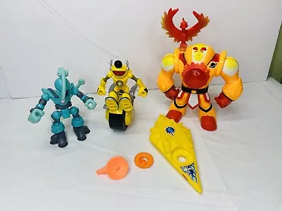 2007 - Fisher-Price Planet Heroes Mercury  Zip  With Unicycle And Figures Lot • $28