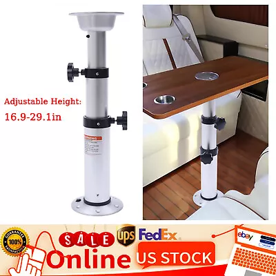 Pedestal Stand Pedestal Table Base Adjustable Height Table Leg Fit RV Boat Yacht • $116.85