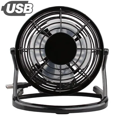 $12.98 • Buy Desk Fan USB Quiet Cooler 180 Degree Rotation 4 Blades Cooling Fan Summer Mini 