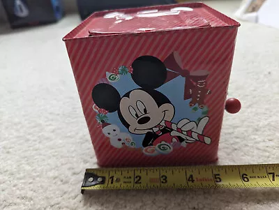 Disney Mickey Mouse Christmas Deck The Halls Jack In The Box Gemmy Goofy Minnie • $10