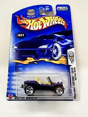 Hot Wheels 2003 First Editions Meyers Manx Dune Buggy Purple Diecast Chassis • $5.90