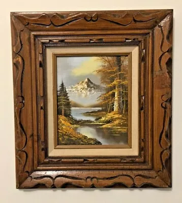 Beautiful Original Rozario Snow Mountain River Landscape Oil On Canvas Painting! • $29.99