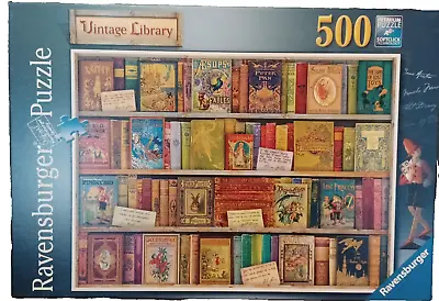 Ravensburger - 500 Piece -Vintage Library - Aimee Stewart 2016 - Jigsaw Puzzle • $15