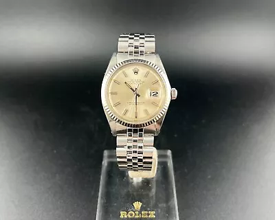 Rolex Datejust Ref. 1603 Automatic Watch Fluted Bezel • $3995