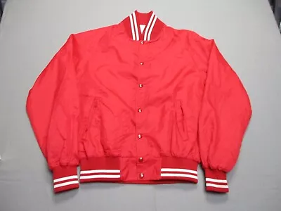 Vintage MSOE Jacket Mens Large Red Champion Lightweight Coat Retro Sports • $17.99