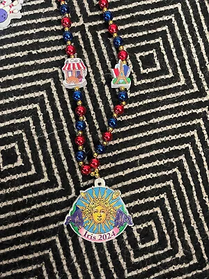 2024 Krewe Of Iris Float Beads - France Sun Mardi Gras • $4.99
