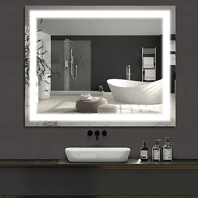 40x 32 Inch Bathroom Mirror LED Mirror With 3 Color Modes Smart Vanity Mirror • $139.99