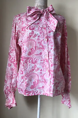 Vintage 70s Pink Shirt UK 24 • £45.99