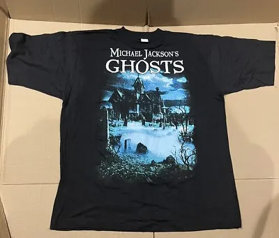 New Michael Jackson's Ghosts T-Shirt Black Shirt Tour Merch Size Large Rare • $45