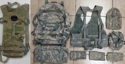 US Army Rifleman Set System ACU UCP Camo Molle Assault Pack Pouches Vests FLC • $64.94