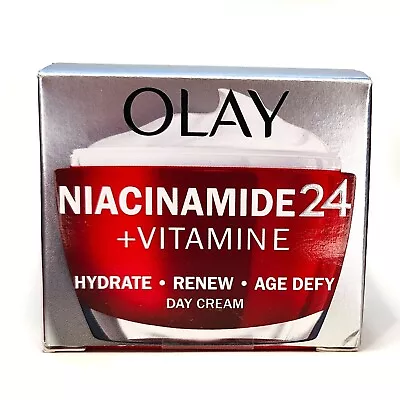 2 X  Olay Niacinamide 24 + Vitamine  Hydrate - Renew - Age Defy  Day Cream 50 Ml • £23.50