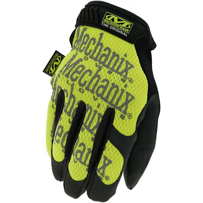 Mechanix Wear Original H-Viz Yellow Gloves Yellow Mechanical Motorcycle SMG91008 • £59.12