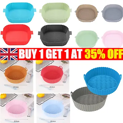 £3.59 • Buy UK Air Fryer Silicone Pot AirFryer Baking Accessories Replacement Liner Basket